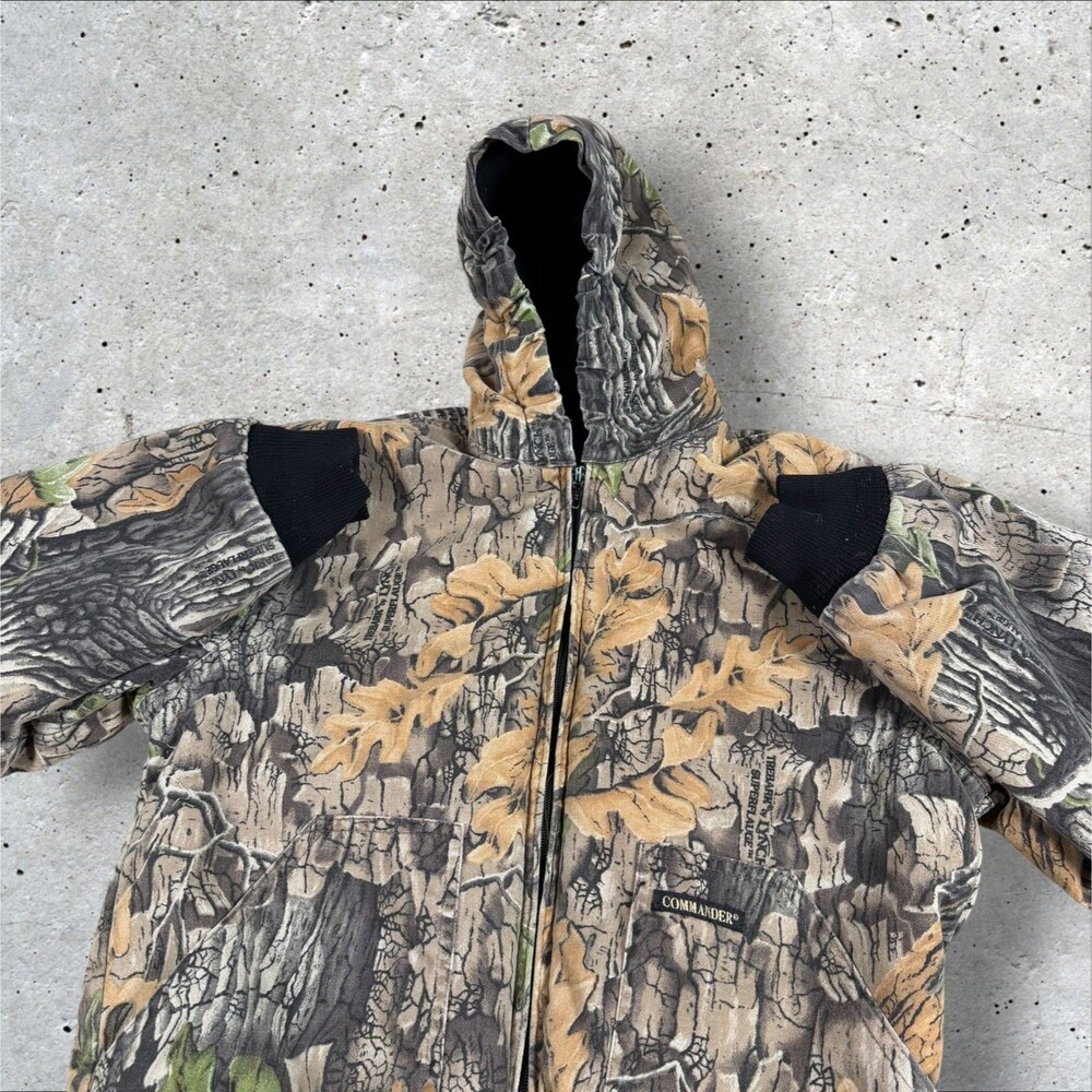 Commander Sportsman Apparel Camo Jacket Youth 16 Regular Hunting Hooded Coat - Picture 11 of 12